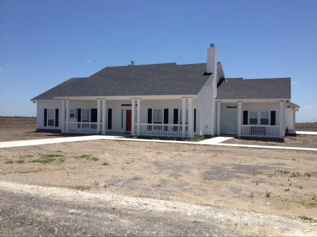 Single-story house with front porch.